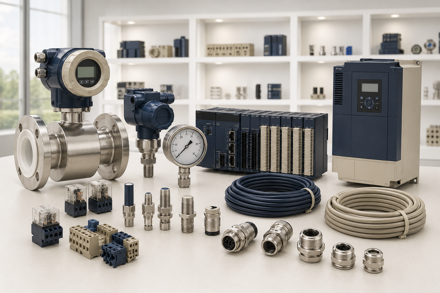 Industrial supply components including instrumentation, control, and automation products
